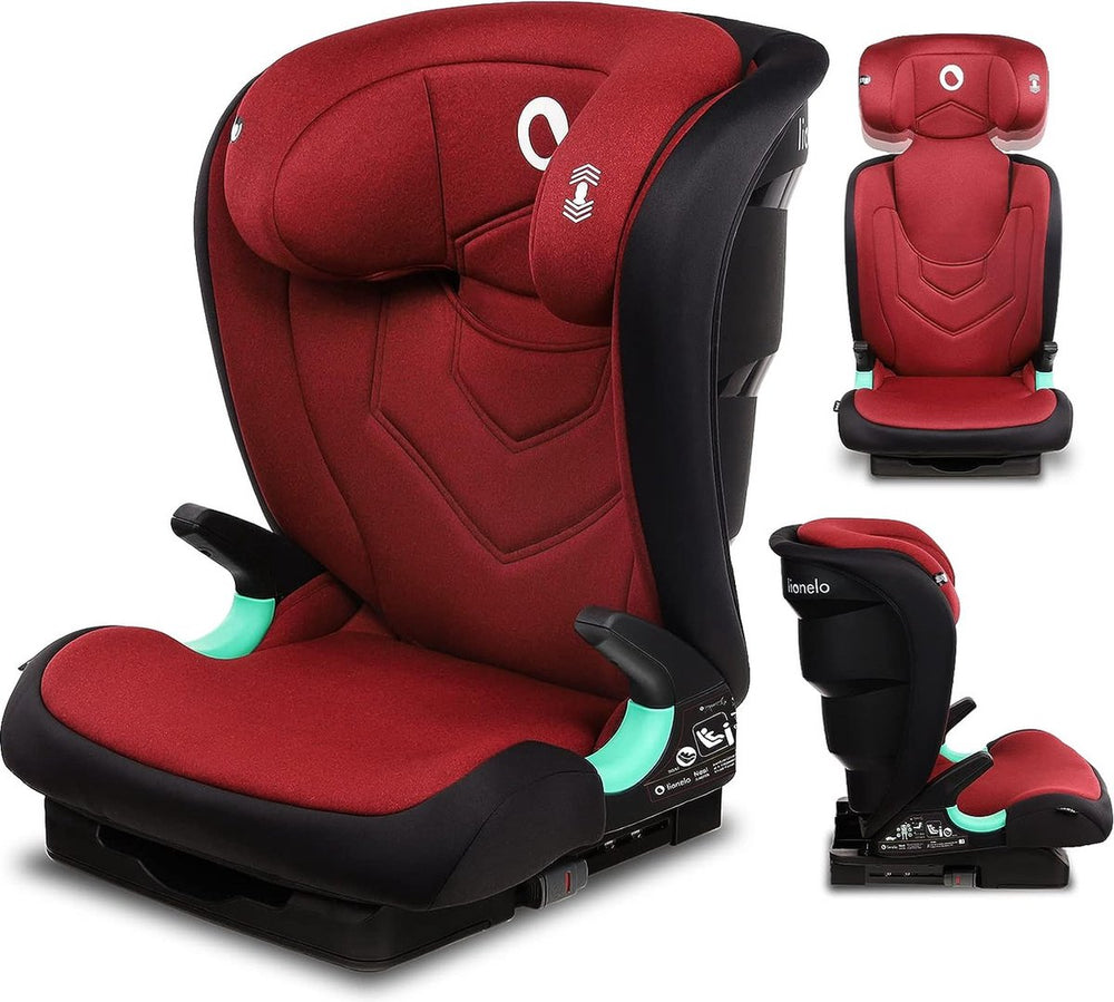 Lionelo neal i-size premium autostoel 100-150 cm – isofix – verstelbare hoofdsteun (14 posities) – ventilatiesysteem – zijbescherming – i-size goedgekeurd – wasbare bekleding – groeit mee tot 12 jaar – inclusief kinderkaart