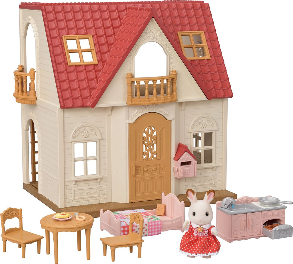 Epoch Sylvanian Families 5567 nieuw rood dak gezellig huisje starterswoning