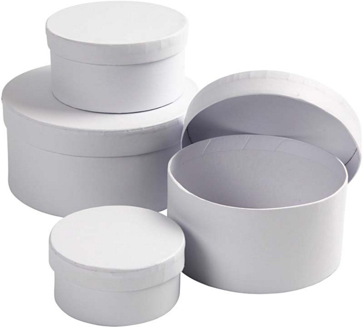 Creativ company ronde dozen van karton, 4 maten