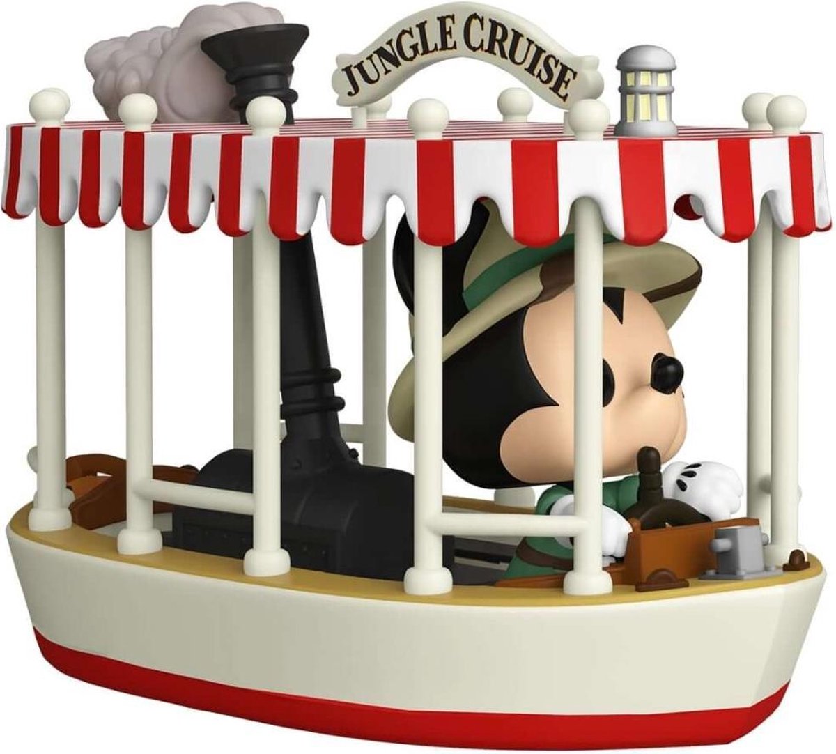 Disney funko jungle cruise verzamelfiguur pop! rides skipper mickey with boat 15 cm multicolours