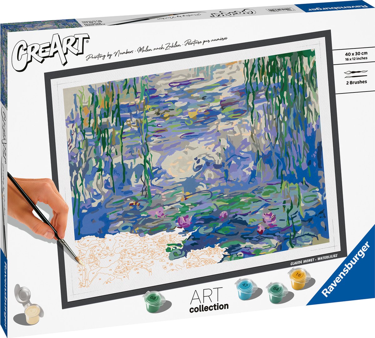 Ravensburger creart schilderen op nummer - waterlelies monet