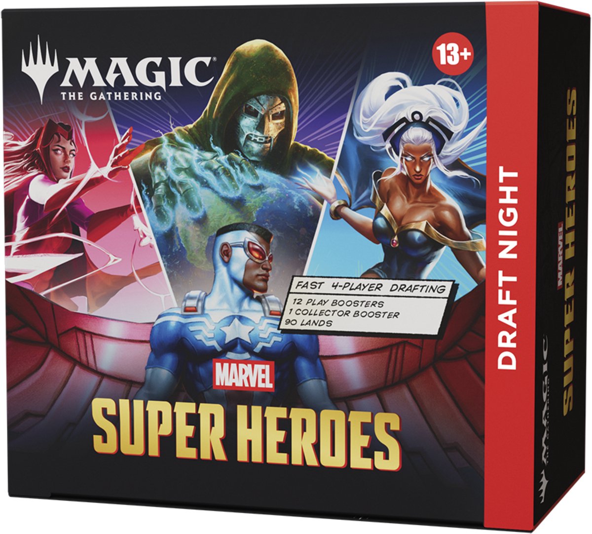 Wizards of the coast magic: the gathering - marvel super heroes draft night box - en