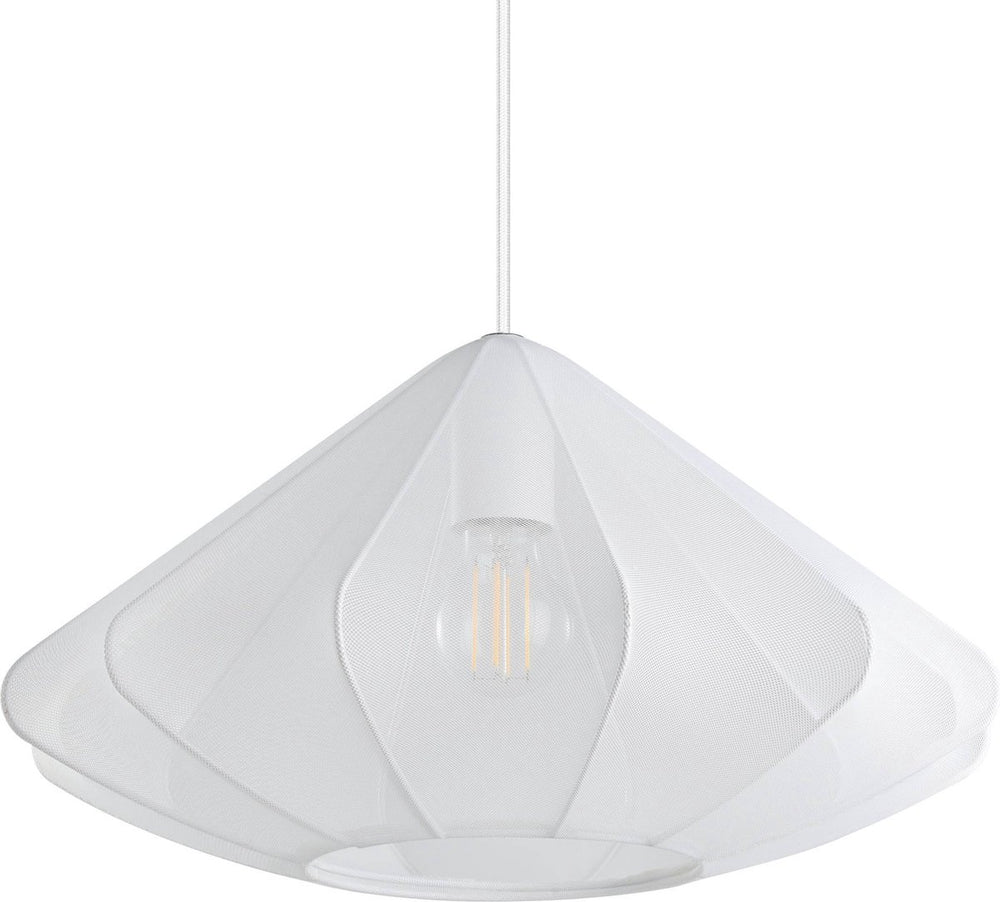 Eglo dolwen hanglamp - e27 - 110 cm - wit - textiel