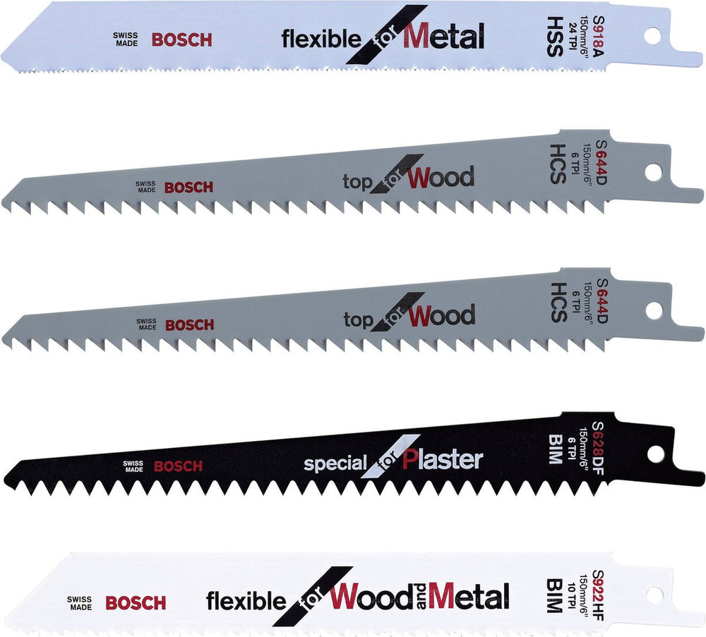 Bosch messerset systeemaccessoires 5 stuks - f016800307