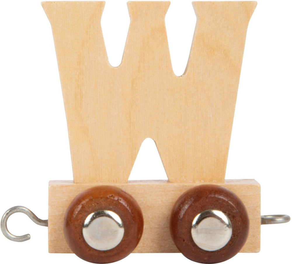 Small foot - houten lettertrein - w - 12 stuks