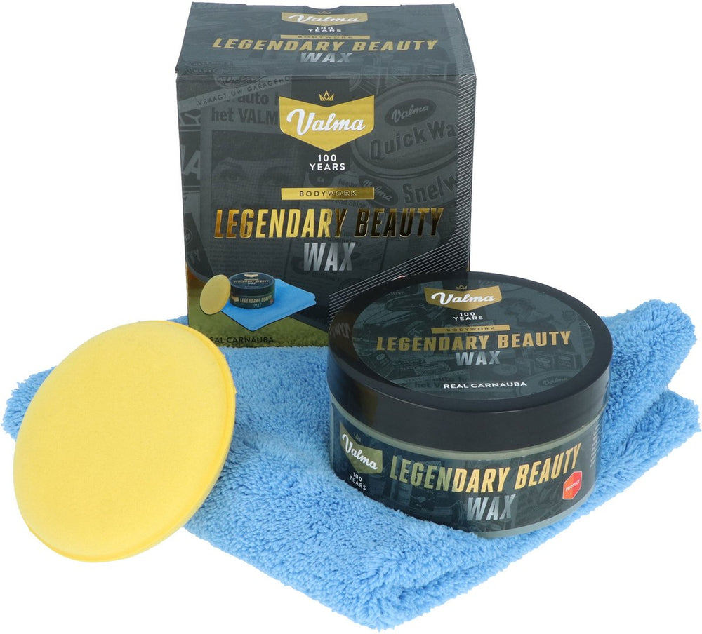 Valma legendary beauty wax - met carnaubawax - glanzende afwerking en bescherming- incl. aplicator microvezeldoek - 227g
