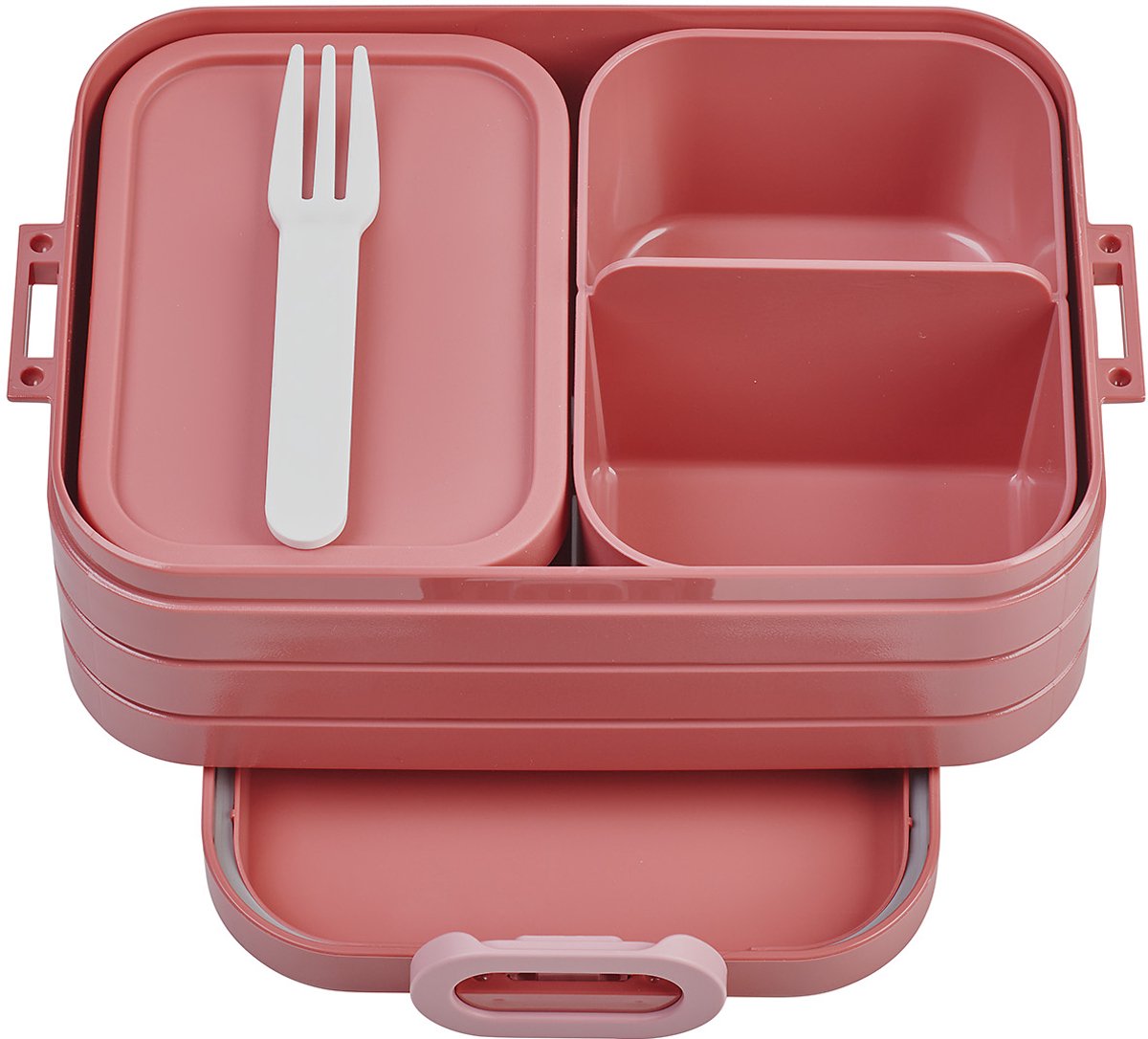 Mepal bento lunchbox midi - broodtrommel - 4 boterhammen - vivid mauve