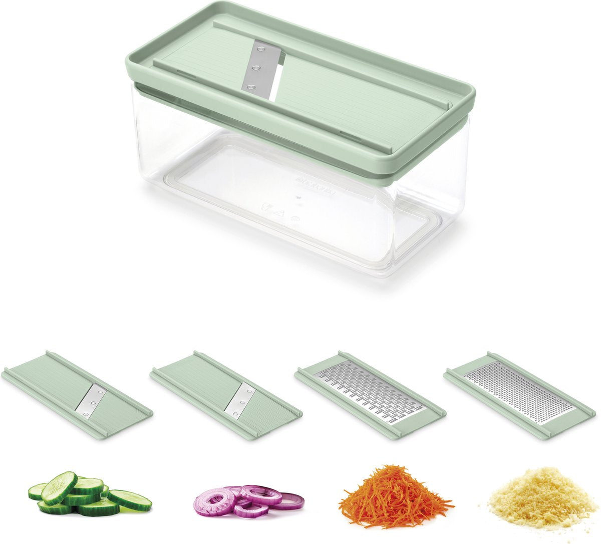 Brabantia tasty+ mandoline groentesnijder – set – jade green