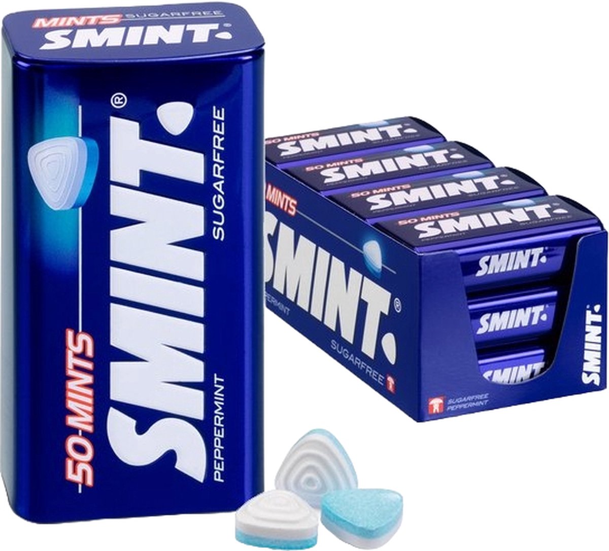 Smint xl peppermint - frismakers - suikervrij - 1x12stuks