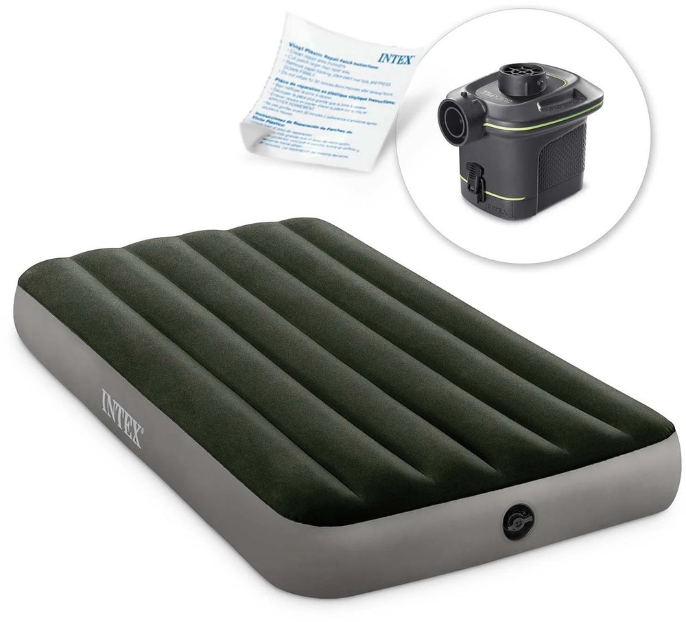 Intex Prestige Downy met batterijpomp - eenpersoons