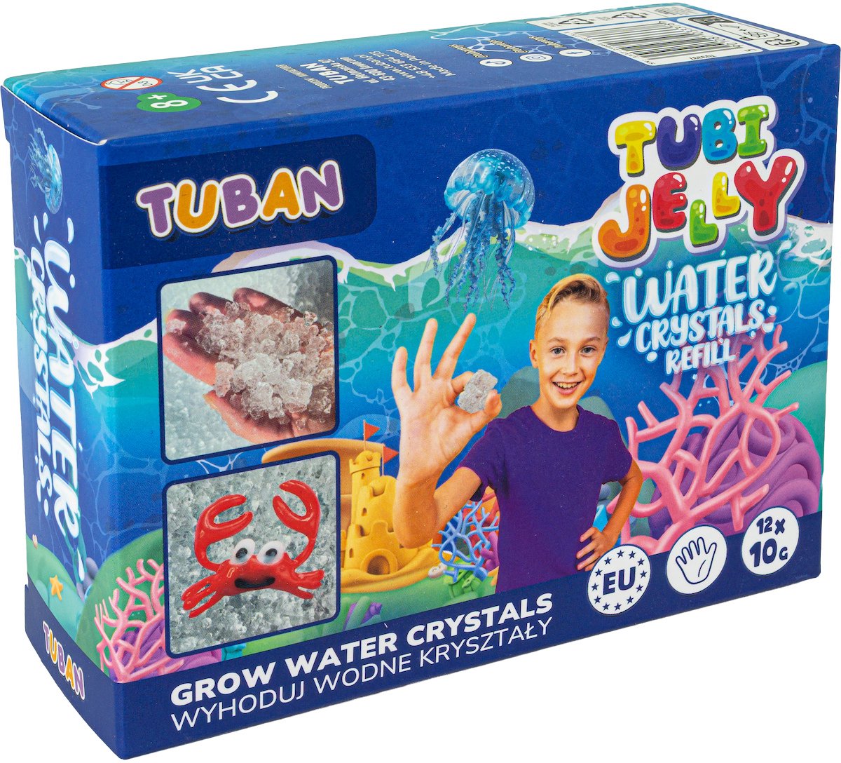 Tuban educatief speelgoed - tubi jelly waterkristallen 12 x 10 g.