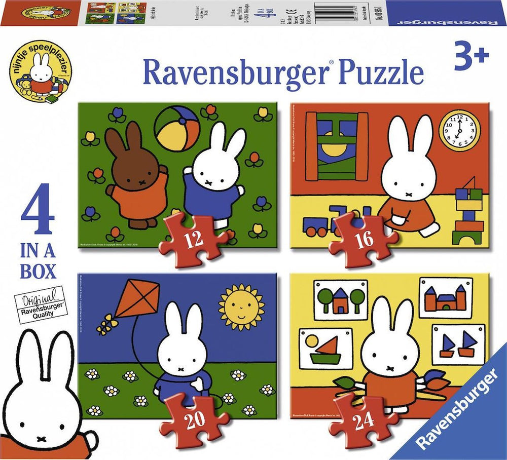 Ravensburger Miffy 4-in-1 Box Jigsaw Puzzle - 12+16+20+24 Pieces - Children's Puzzle