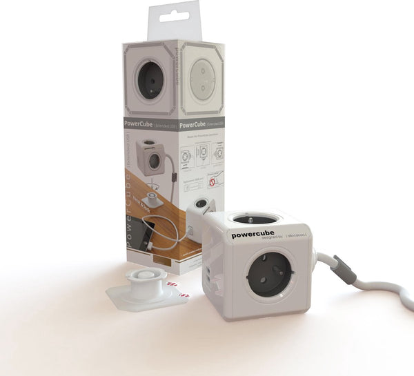 Allocacoc powercube extended usb fr; grey