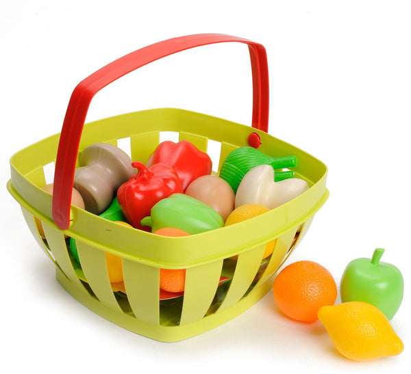 Ecoffier ecoiffier rode mand met groenten en fruit