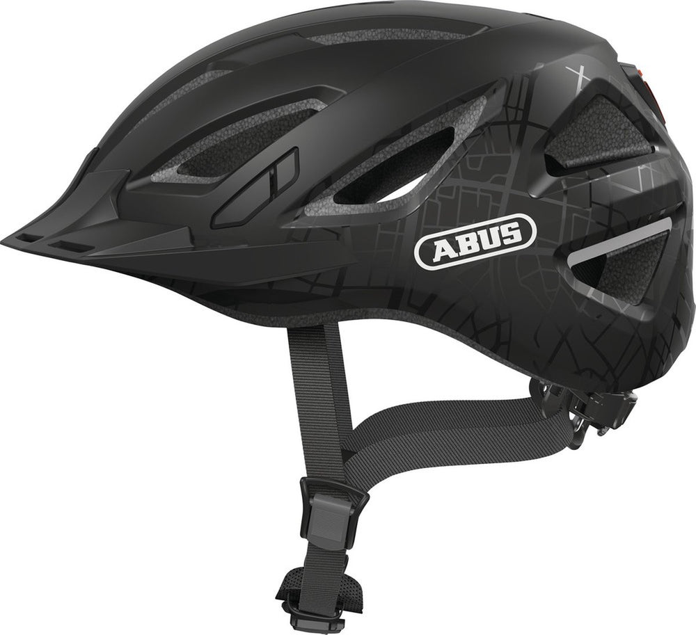 Abus fietshelm urban i 3.0 - street black - helm maat s (51 t m 55cm)