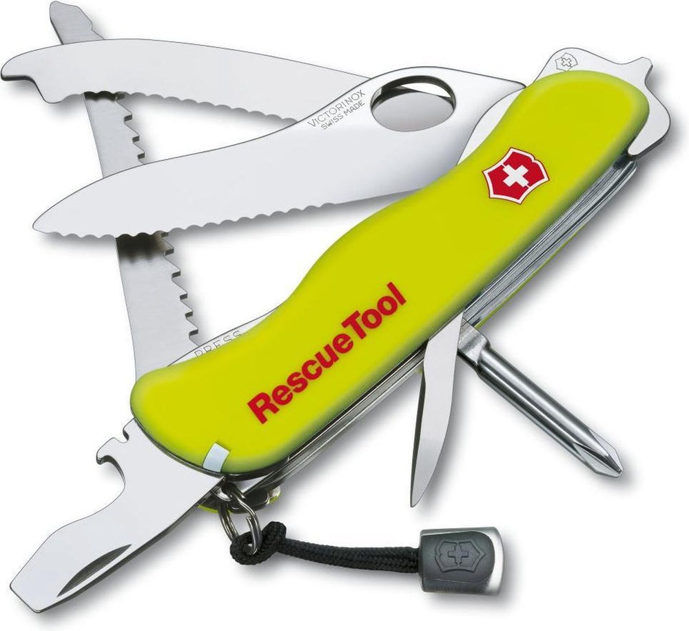 Victorinox rescuetool 13 functies zakmes rvs geel