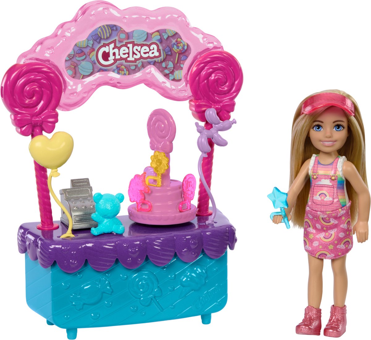 Barbie chelsea - lollipop candy playset - speelgoedset met snoepjes