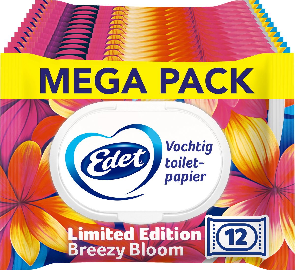 Edet vochtig wc papier limited edition - 12 x 42 = 504 vellen