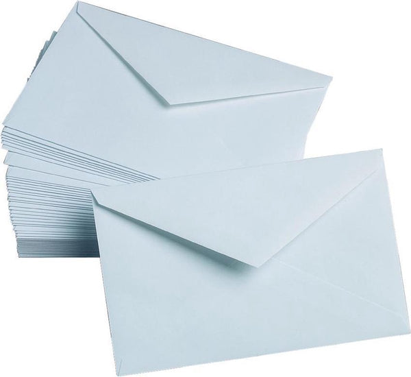 Gallery luxe enveloppen wit - 9 bij 14 cm - 50 stuks