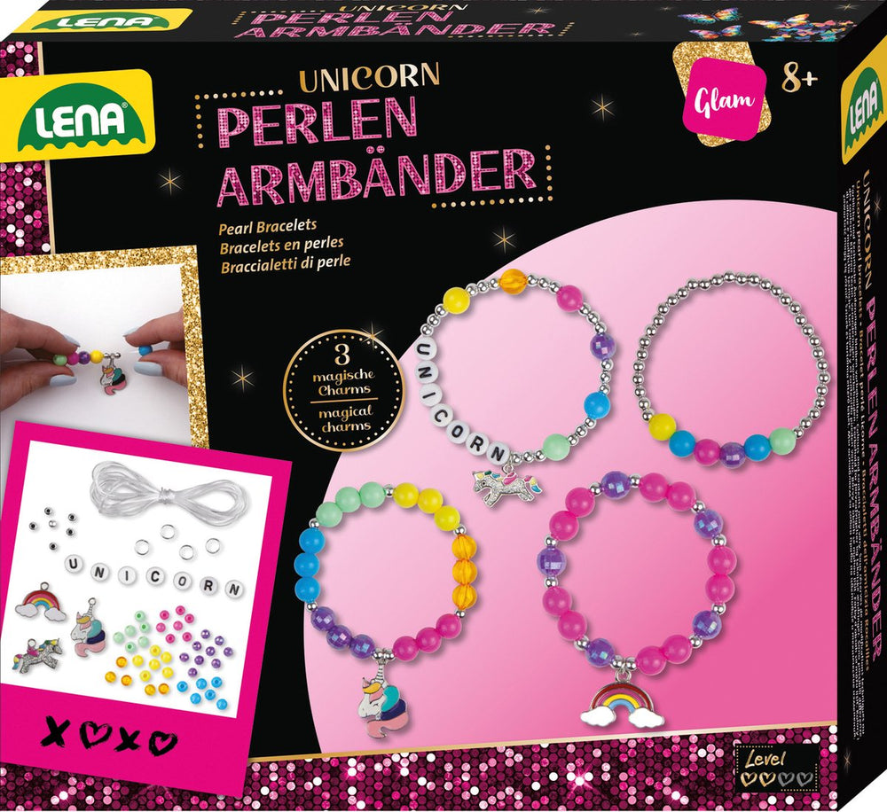 Lena kralen armbanden eenhoornje met mouw.