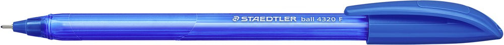 Staedtler ball 4320 - driekantige balpen - blauw - fijn