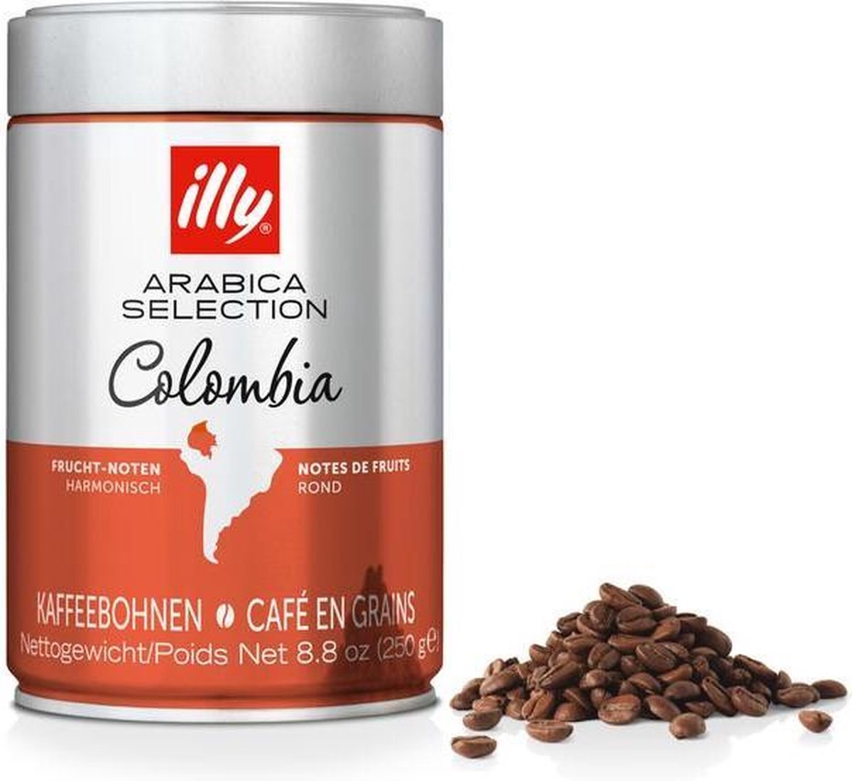 Illy - koffie colombia 250 g bonen