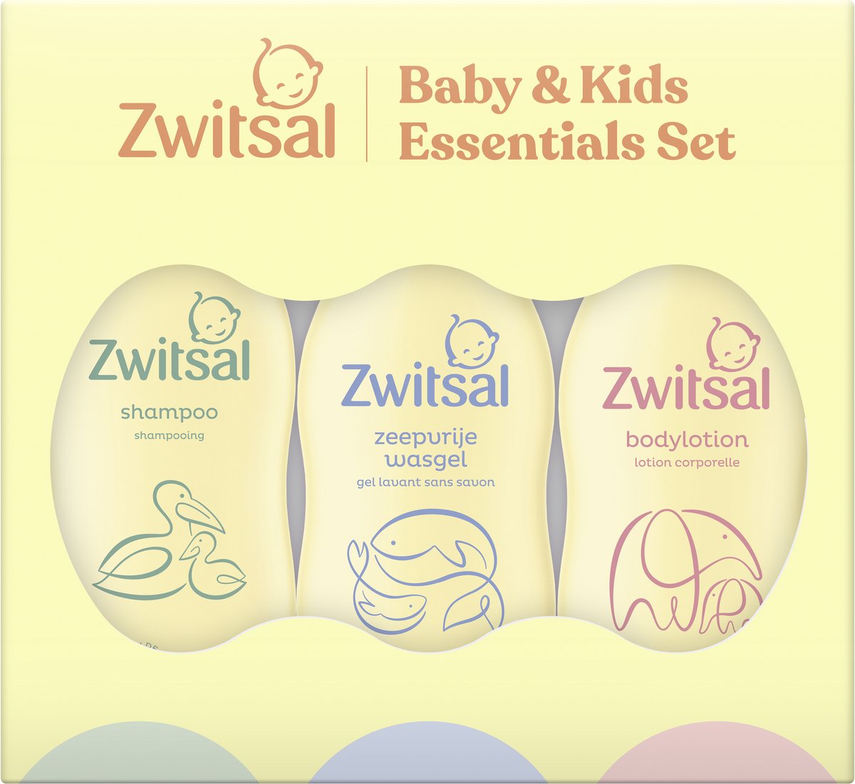 Zwitsal - essentials geschenkset - baby kids - 3 x 200 ml