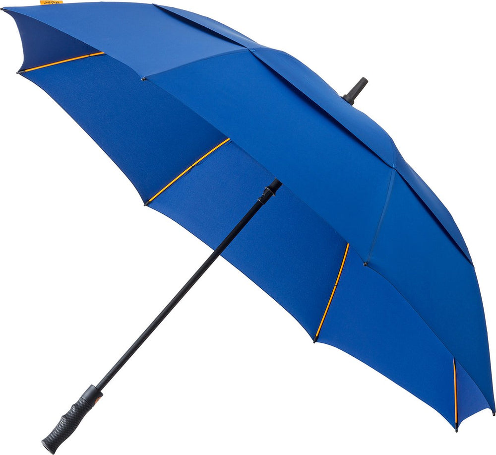 golfparaplu winddicht 130 cm polyester blauw
