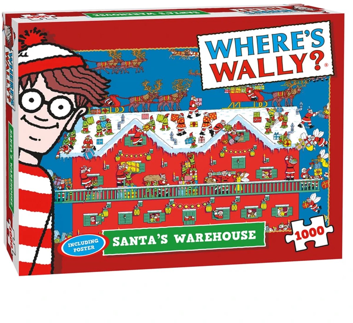 Where's wally kerstpuzzel where’s wally santa's warehouse 1000 stukjes