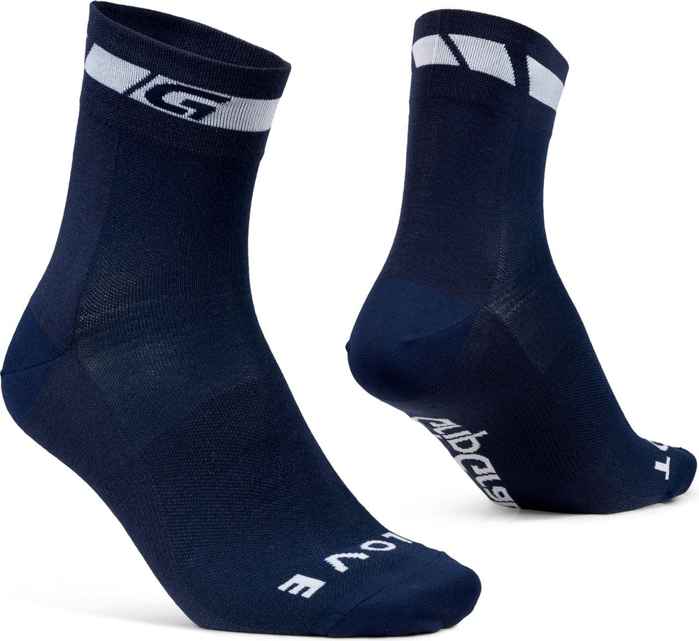 Gripgrab - classic regular cut zomer fietssokken 1 paar coolmax wielersport sokken - navy blauw - unisex - maat xs (35-38)