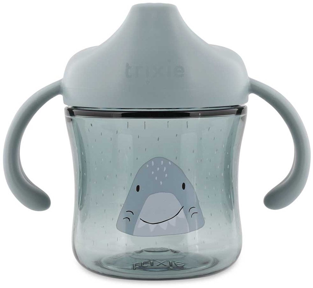 Trixie | tuitbeker met handvatten - mr. shark - gemakkelijk vast te pakken - lekvrij - tritan - vaatwasserbestendig - vanaf 4 maanden