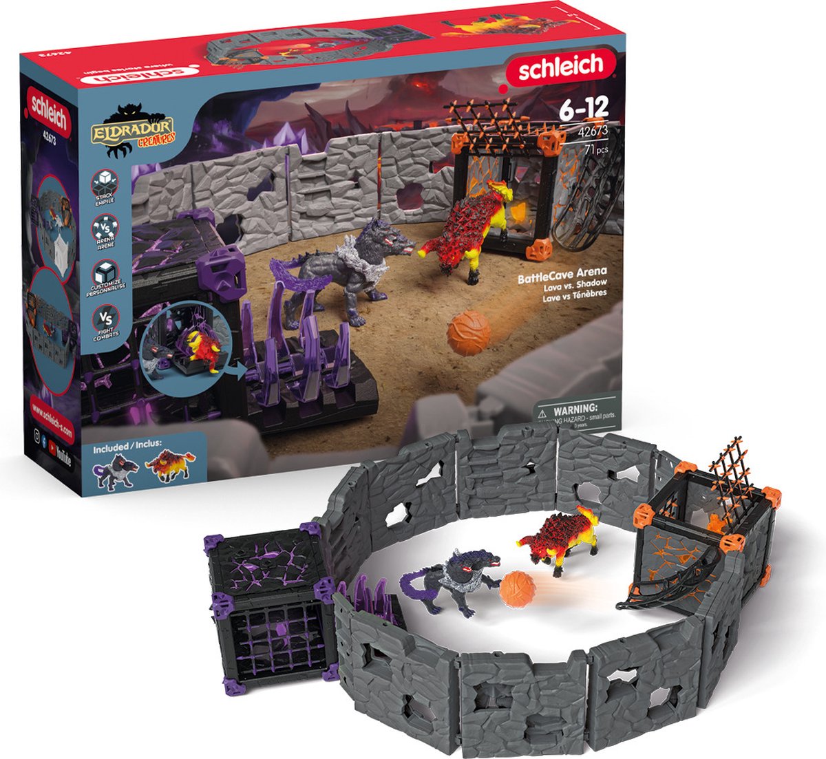 Schleich Eldrador BattleCave Arena: Lava versus schaduw