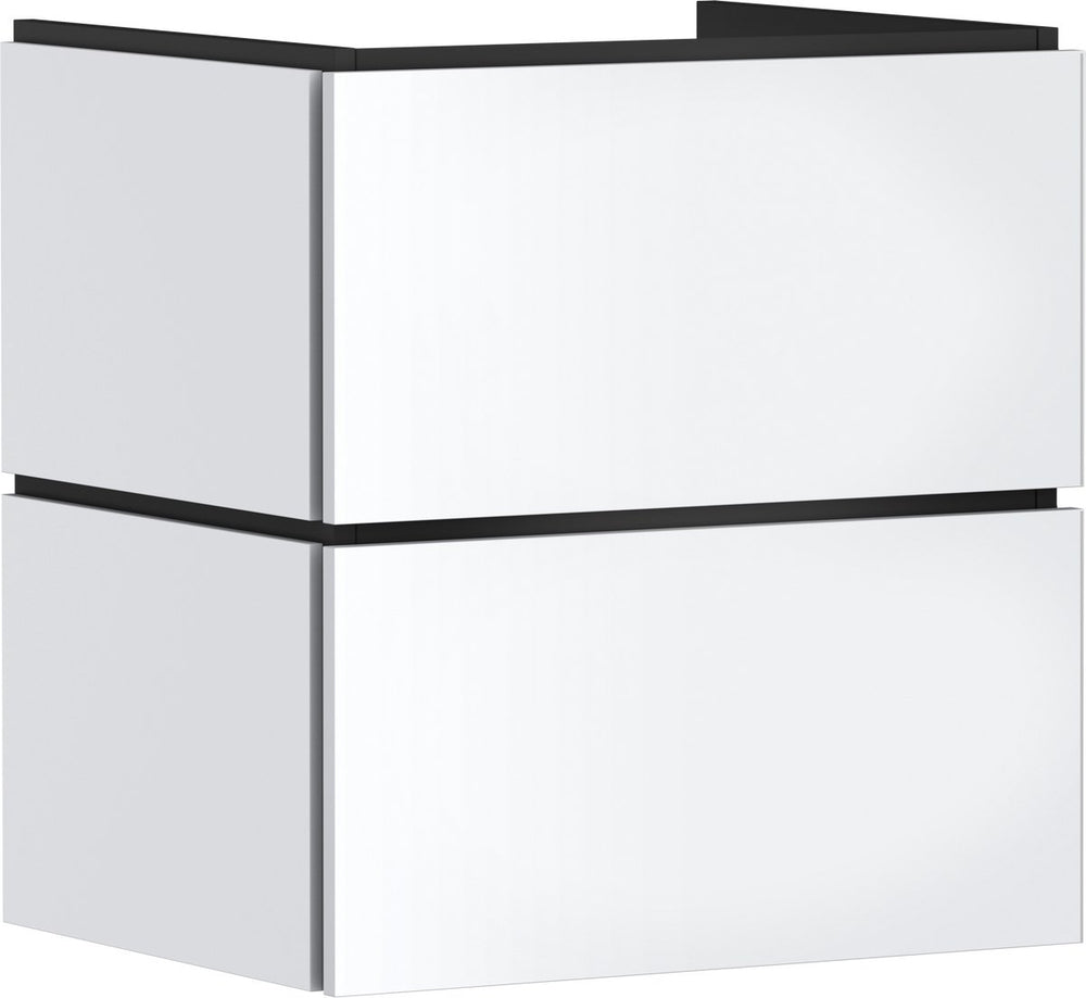Hansgrohe xilesa e - badmeubel - 580 470mm maat - 2 lades - push-open lades - voor wastafel - mat wit