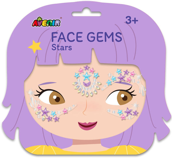 Avenir gezichtsstickers - ster - face gem - versier jezelf - 3 jaar