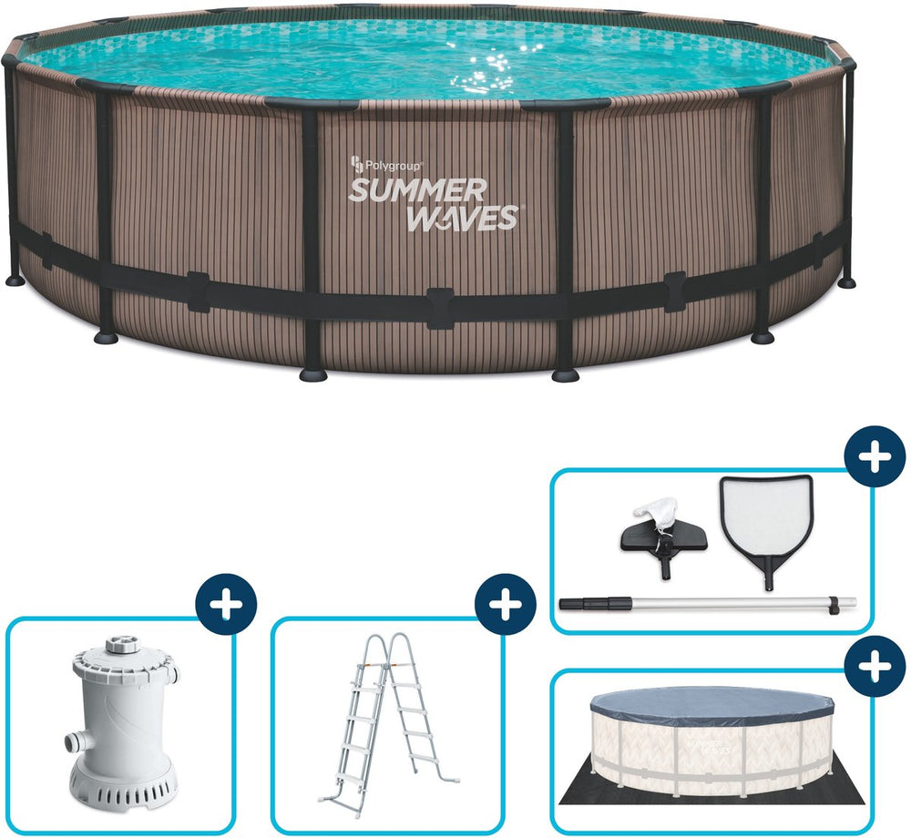 Zomergolven zwembad elite frame 427 x 107 cm