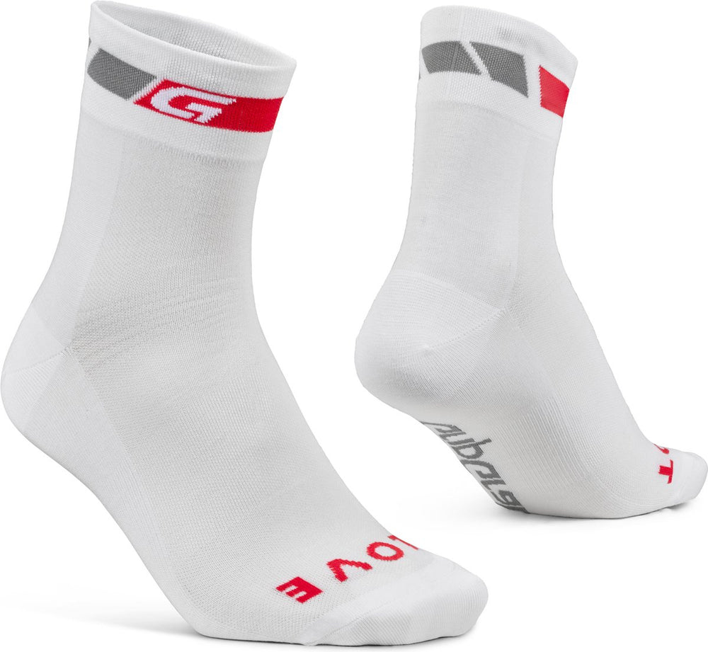 Gripgrab - classic regular cut zomer fietssokken 1 paar coolmax wielersport sokken - wit - unisex - maat s (38-41)