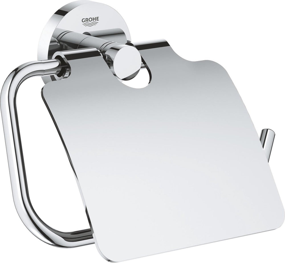 Grohe essentials toiletrolhouder - met deksel - chroom