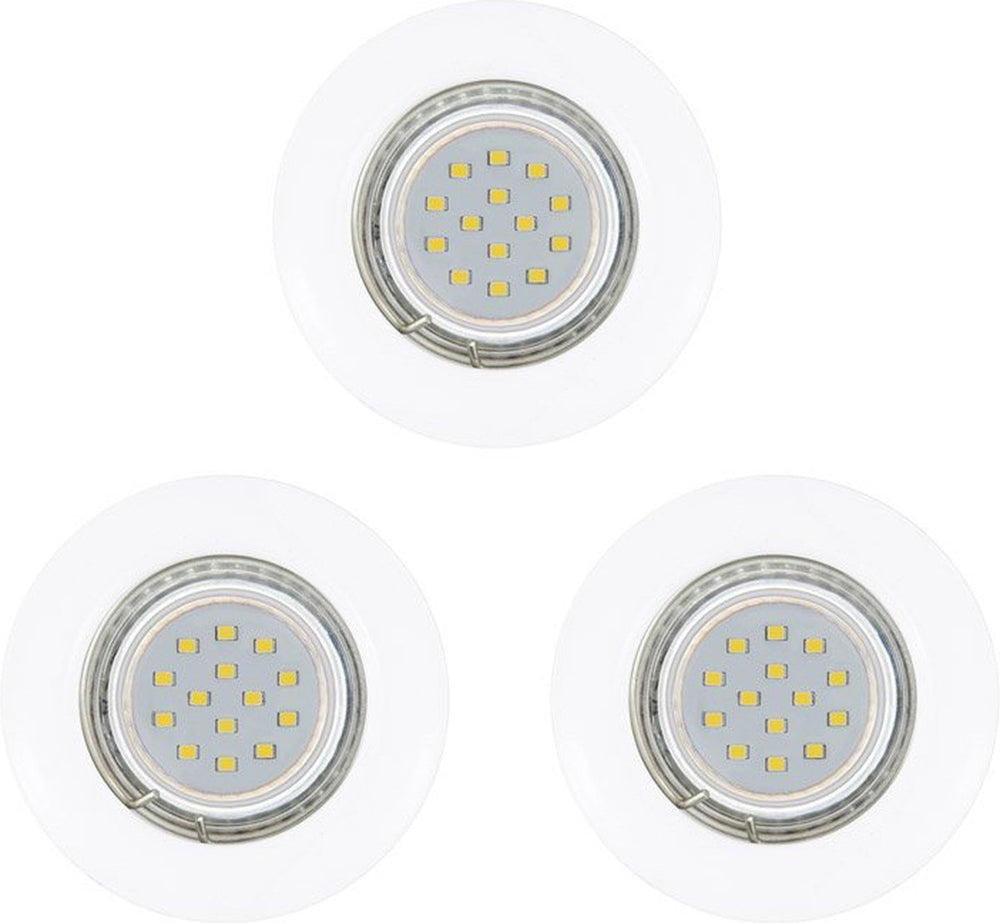 Eglo peneto - inbouwspotje - led - ø78mm. - wit - set 3 spots - inclusief lichtbronnen