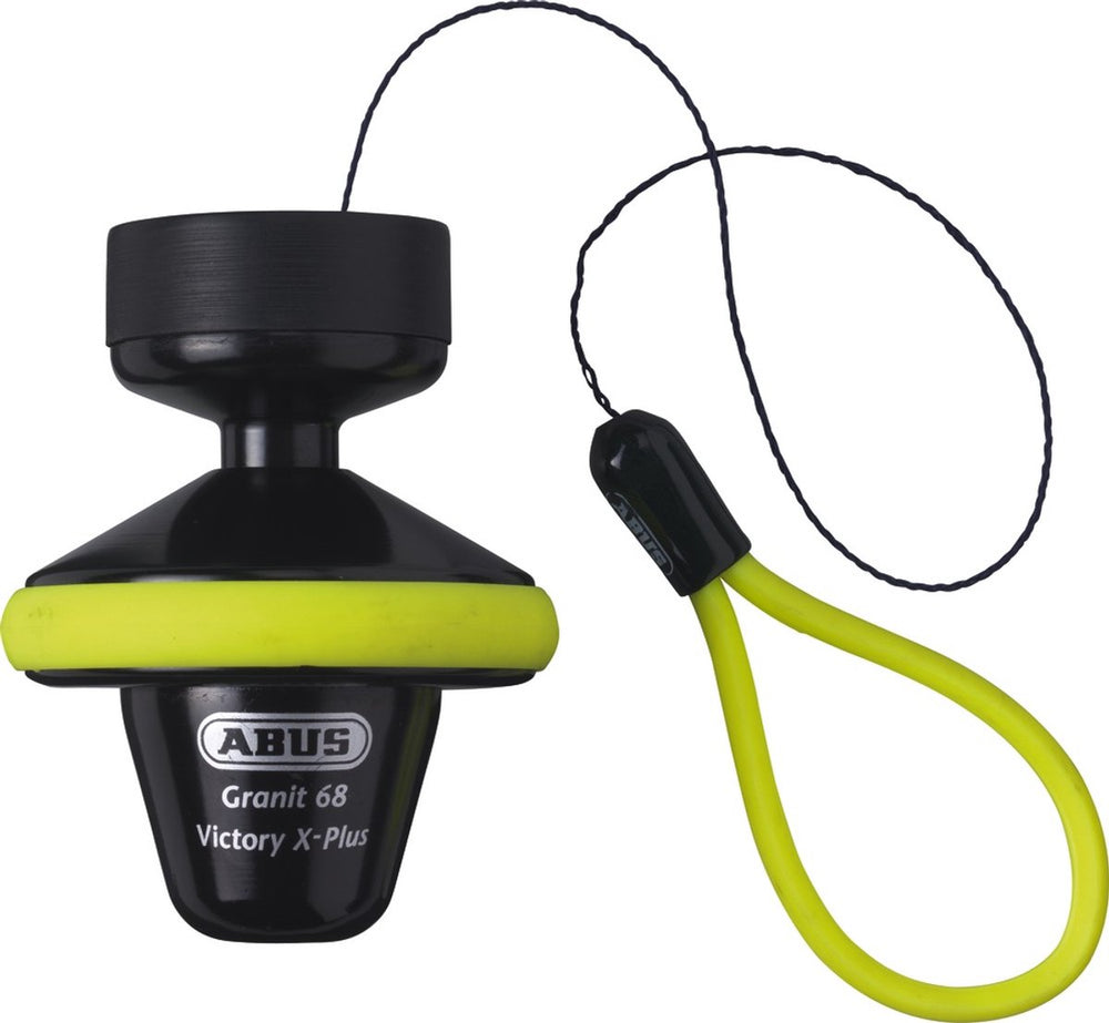 Abus motorslot schijfremslot - granit™ victory xplus 68 - security level 16 - art-4 geel - geschikt voor motoren - scooters