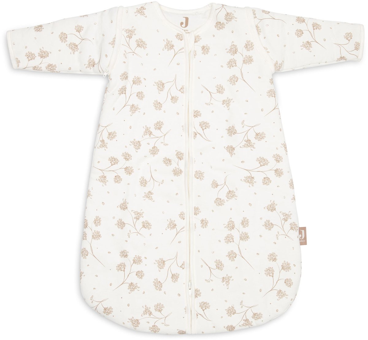 Jollein slaapzak baby met afritsbare mouw rond 60cm - leafy dreams