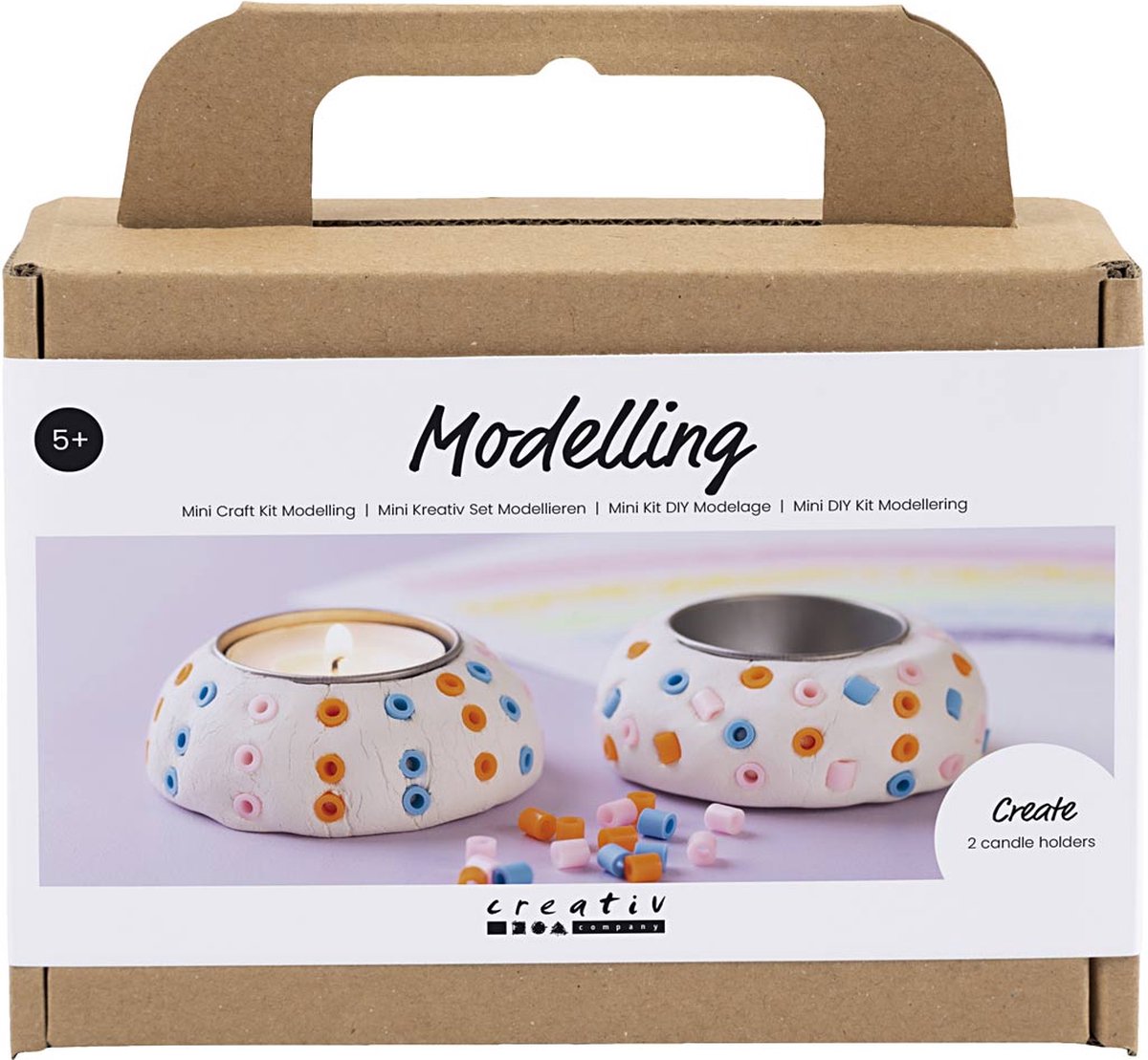 Creativ company cc mini hobbyset boetseren kaarsenhouders