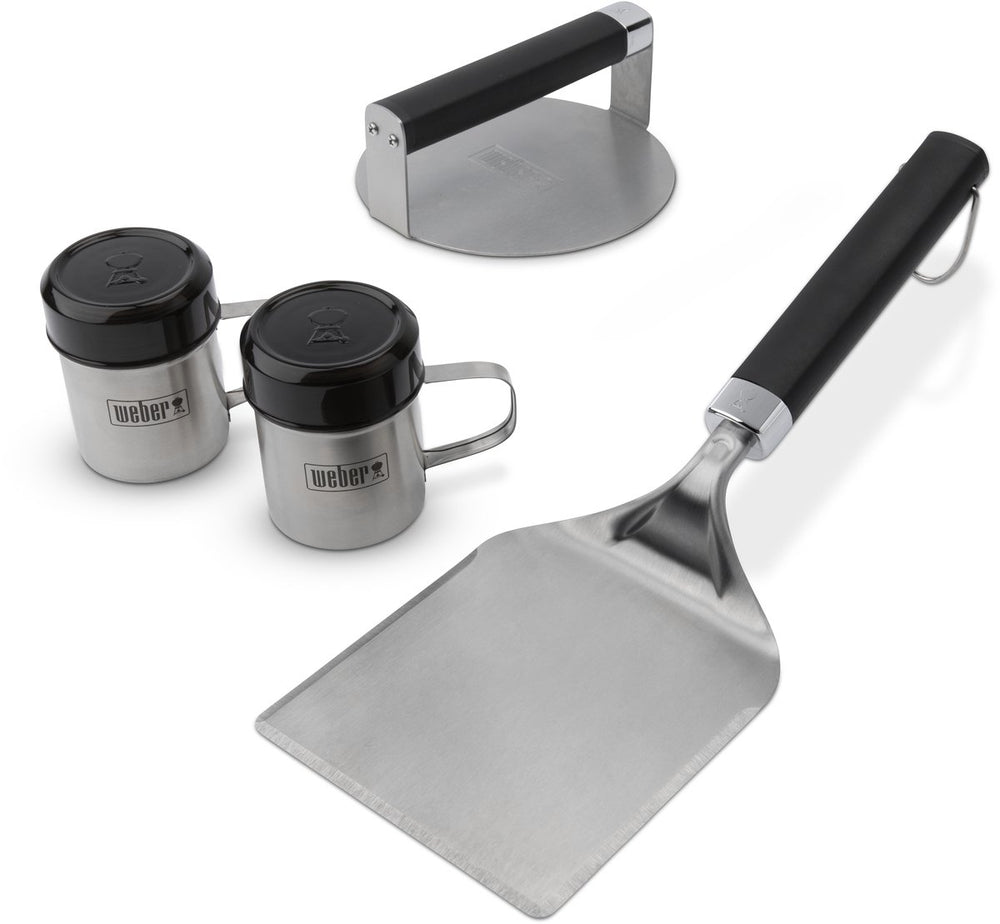 Weber smashed burger set