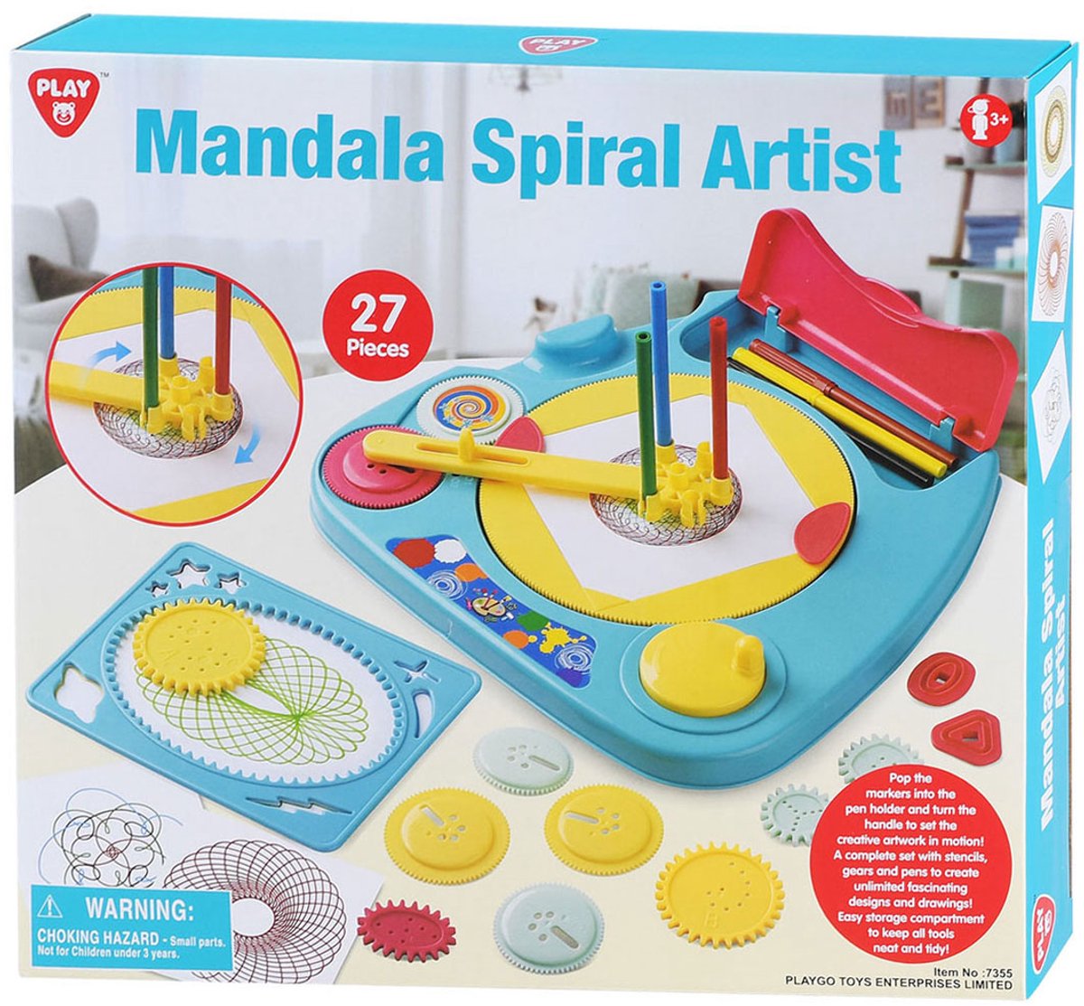 Speel Mandala Spirograaf en Sjablonen Tekenset, 27dlg.