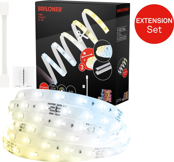 Briloner - led strip - pimp your strip - uitbreidingsset - 4m - cct - afstandsbediening
