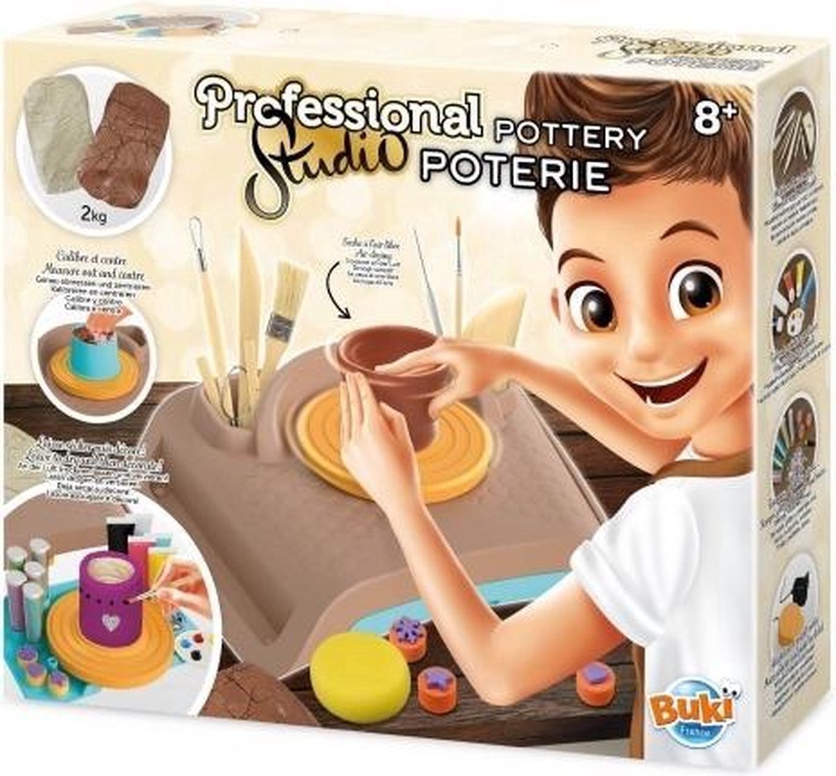 Buki france buki - professional pottenbakkerij studio - knutselen voor kinderen - creatief speelgoed - hobby pakket