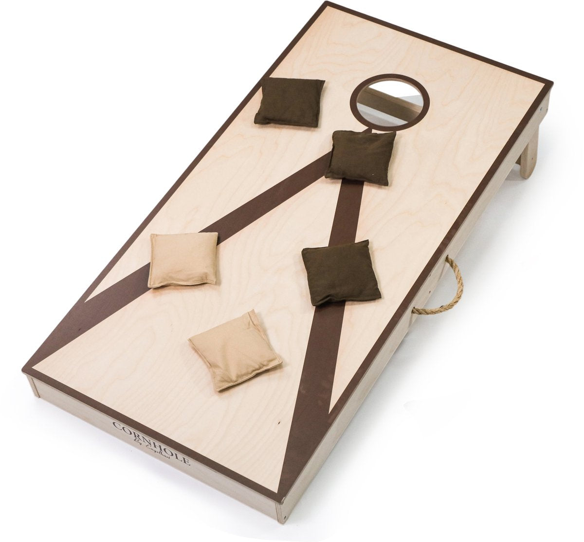 Engelhart cornhole – enkel wedstrijdset – 120 x 60 cm – pine birchwood – inclusief 2 x 4 zakjes en draagtas – outdoor gooispel voor training en spelplezier –