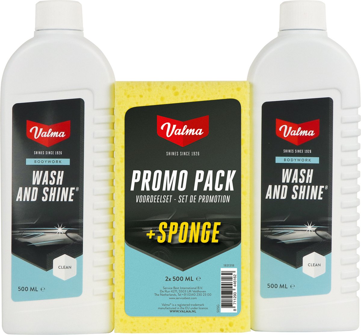 Valma S05G Wash Shine + éponge (2x500 ml)