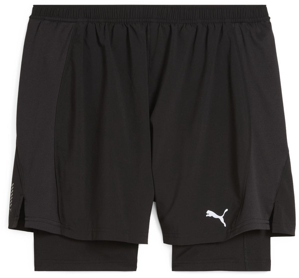 Puma m run velocity 2in1 short heren sportbroek - black