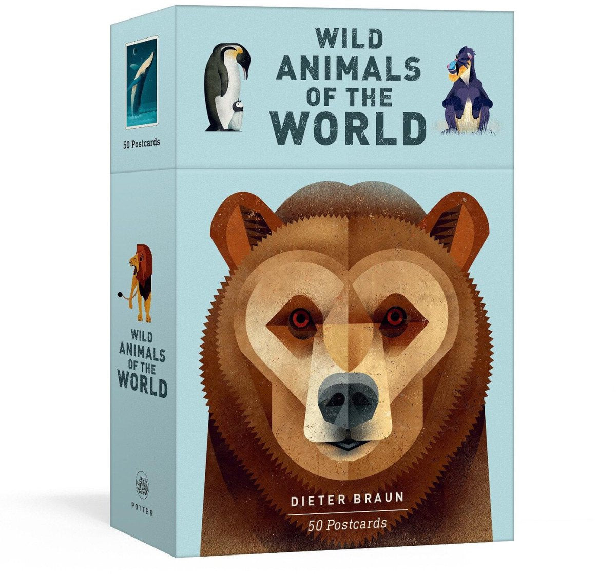 Ballantine books wild animals of the world: 50 postcards