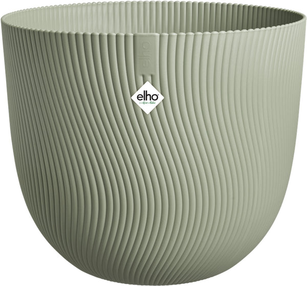 Elho sereh rond 40 - bloempot voor binnen buiten - 100% gerecycled plastic - ø 39.0 x h 33.3 cm - scandinavisch groen
